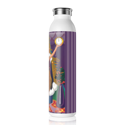 Countdown to Christmas Elegance Slim Water Bottle