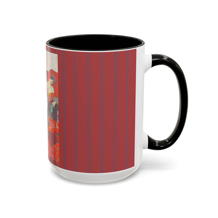 Les Coussins by Georges Lepape Colorful Mugs (11oz, 15oz)