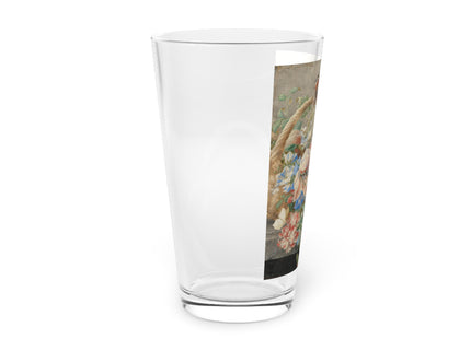 A Basket with Flowers by Herman Henstenburgh Glass, 16oz