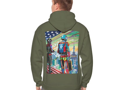 NSA Cyber Punk Computer Hacking Team – Heavy Blend™ Hooded Sweatshirt