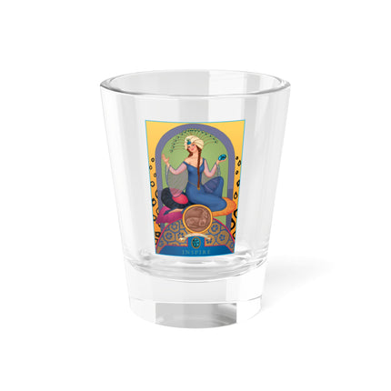 December & Tanzanite (from the Gem Series) by Sofia Chiostri Shot Glass, 1.5oz