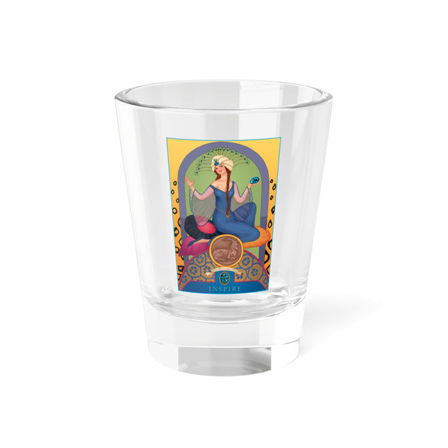December & Tanzanite (from the Gem Series) by Sofia Chiostri Shot Glass, 1.5oz