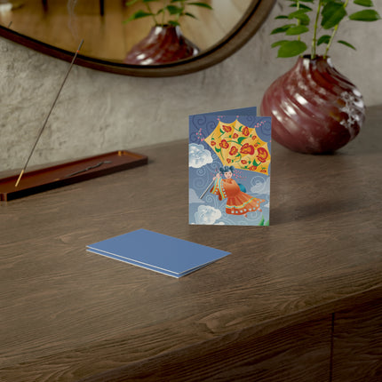 Flight of Blossoms Greeting Cards (1, 10, 30, and 50pcs)