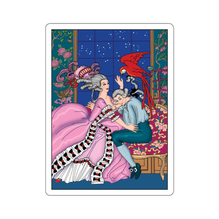 The Jealous Parrot by George Barbier Kiss-Cut Stickers (4 Sizes)