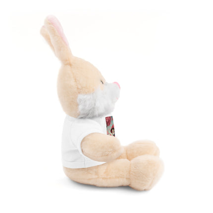 Whimsical Geisha Kitten in a Valentine Garden Stuffed Animals with Tee