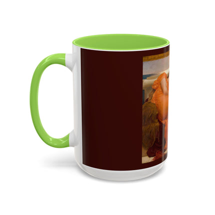 Flaming June by Frederic Leighton Colorful Mugs (11oz, 15oz)