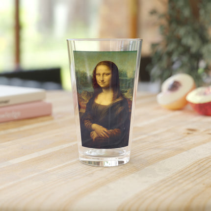 Mona Lisa by Leonardo da Vinci Glass, 16oz