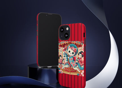 Geisha Kitten's Enchanted Carousel Phone Cases