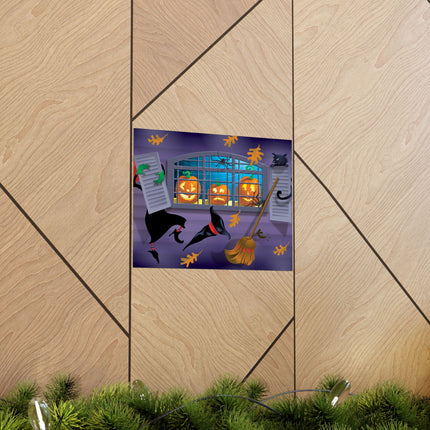 Whimsical Halloween Mischief Matte Horizontal Posters