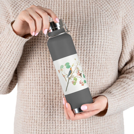 Orange-Headed Ground Thrush by Shaikh Zain al–Din Copper Vacuum Insulated Bottle, 22oz