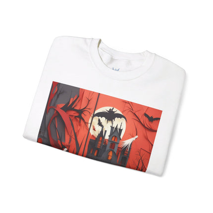 Halloween Night Scene Unisex Heavy Blend™ Crewneck Sweatshirt
