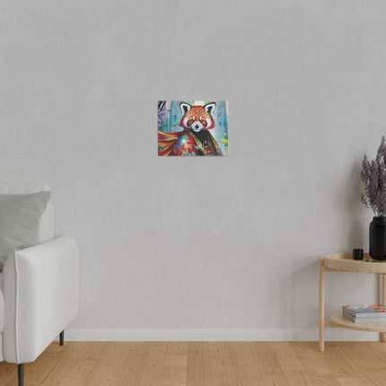 Cybernetic Red Panda Matte Canvas, Stretched, 0.75"