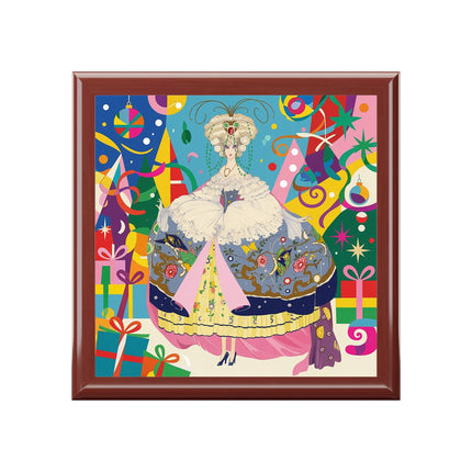 🎀✨ The Christmas Court Of Joy Jewelry Box – Art Deco Holiday Fantasy