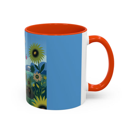 The Secret Language Of Flowers Colorful Mugs – Art Deco Botanical Elegance