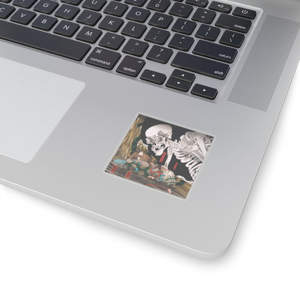 Mitsukuni Defying the Skeleton Spectre by Utagawa Kuniyoshi Kiss-Cut Stickers (4 Sizes)