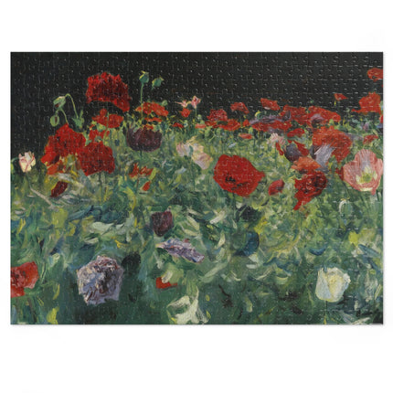 Poppies (A Study of Poppies for Carnation, Lily, Lily, Rose) by John Singer Sargent Puzzle (30, 110, 252, 500-Piece)