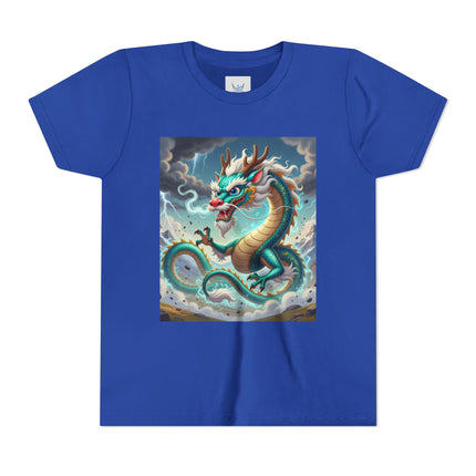 Tibetan Dragon in Battle Youth Short Sleeve Tee
