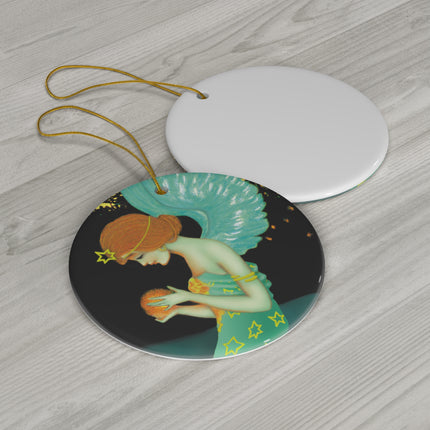 Twilight Angel Ceramic Ornament, 4 Shapes