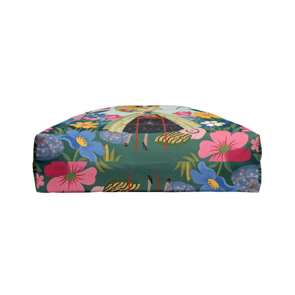 🌸🪞 The Floral Parasol Reflection Weekender Tote Bag – Art Deco Garden Fantasy