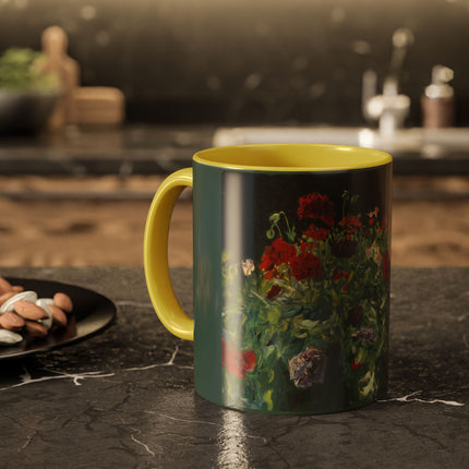 A Study of Poppies for Carnation, Lily, Lily, Rose by John Singer Sargent Colorful Mugs (11oz, 15oz)
