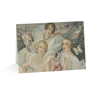 Les Femmes Fatales by Gerda Wegener Greeting Cards (1, 10, 30, and 50pcs)