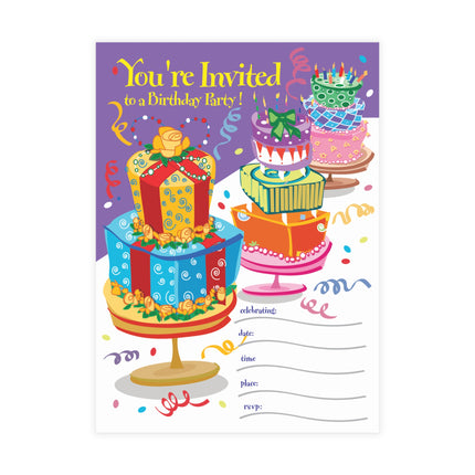 Celebration in Full Bloom Party Invitation! Bundles of 10, 30, 50 Pieces Available (envelopes included)