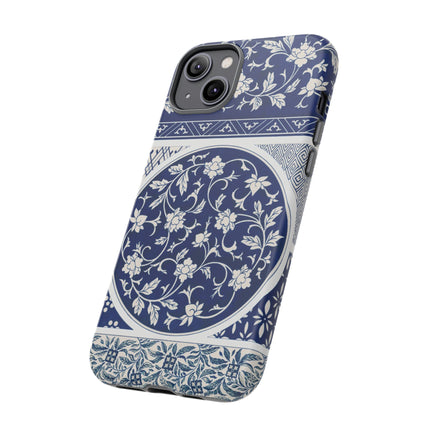 Blue Flower Pattern by Owen Jones Phone Cases