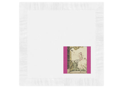 Sur talons rouges (On Red Heels) pl 02 by Gerda Wegener White Coined Napkins