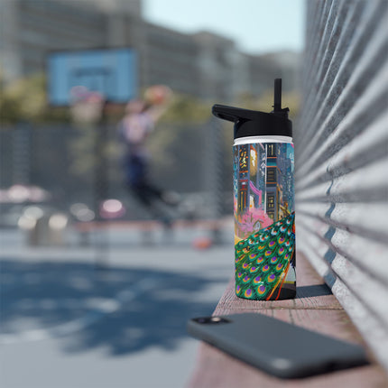 Techno Plumes Stainless Steel Water Bottle