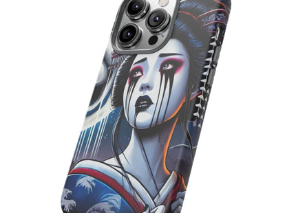 Geisha’s Black Ink Tears Phone Cases