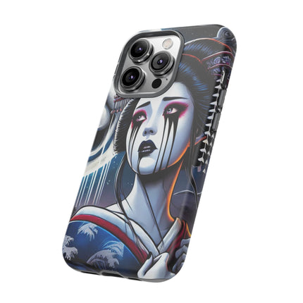 Geisha’s Black Ink Tears Phone Cases