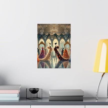 🧚👗 Couture & Wings Matte Vertical Poster – Fairy Fashion & Enchanted Glamour