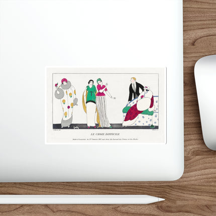 Le Choix difficile (The Difficult Choice) by Charles Martin Die-Cut Stickers (5 Sizes)