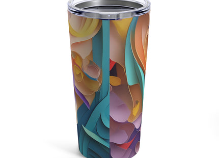 The Elegant Iris Flower Tumbler 20oz