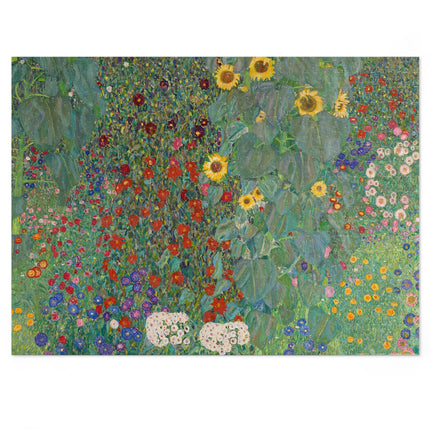 Farm Garden with Sunflowers by Gustav Klimt Puzzle (30, 110, 252, 500-Piece)