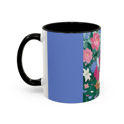 The Ladies Of The Blossoming Vanity Colorful Mugs – Art Deco Floral Elegance