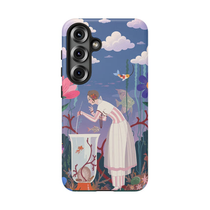 🐠🌸 The Enchanted Aquarium Garden Phone Case – Art Deco Underwater Fantasy