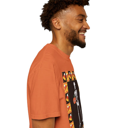 Candy Corn Skeleton Unisex Garment-Dyed T-shirt