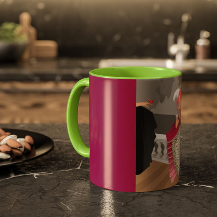 The Red Bird Colorful Mugs – Gentle Storybook Charm & Elegant Whimsy