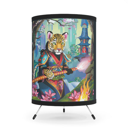 Cyberpunk Leopard Tripod Lamp