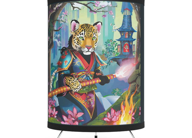 Cyberpunk Leopard Tripod Lamp