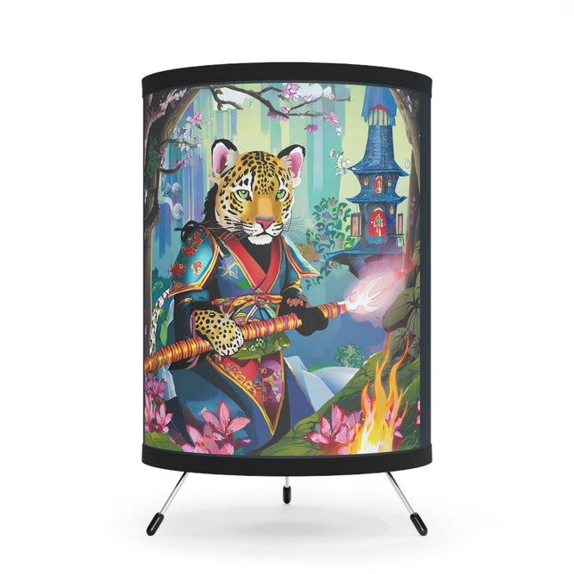 Cyberpunk Leopard Tripod Lamp