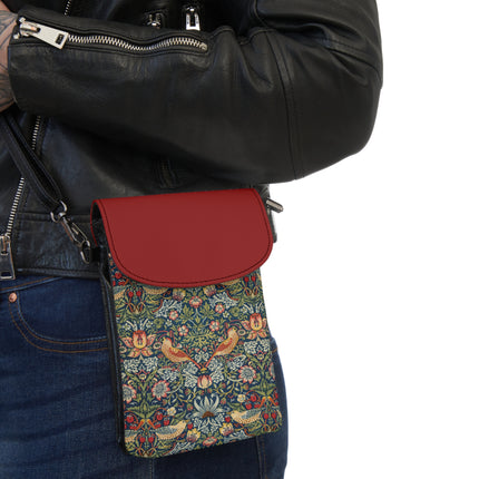 Strawberry Thief by William Morris Small Cell Phone Wallet