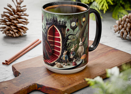Malice in Wonderland – Gothic Halloween Colorful Mugs (11oz, 15oz)