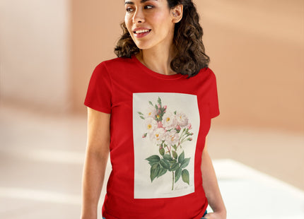 Rosa Noisettiana by Pierre Joseph Redouté Women's Midweight Cotton Tee