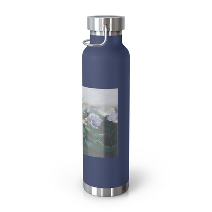 Water Lilies by Karl Hagemeister Copper Vacuum Insulated Bottle, 22oz