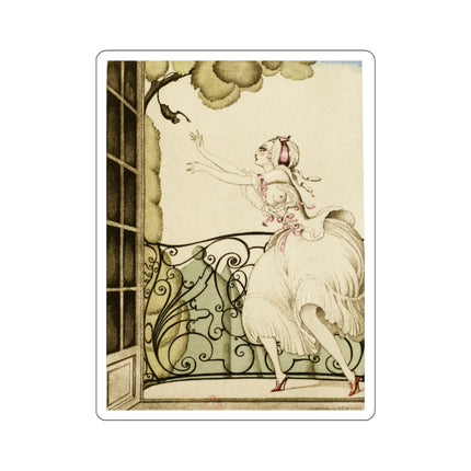Sur talons rouges (On Red Heels) pl 02 by Gerda Wegener Kiss-Cut Stickers (4 Sizes)