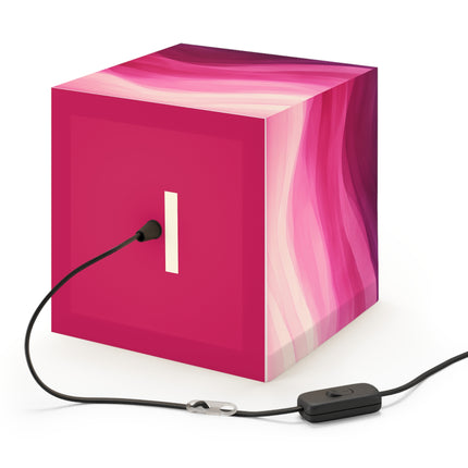 Autumn Serenade in Fuchsia and Pink Light Cube Lamp