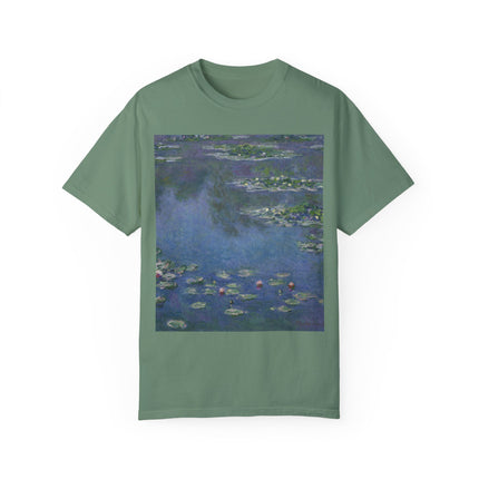 Water Lilies by Claude Monet Unisex Garment-Dyed T-shirt