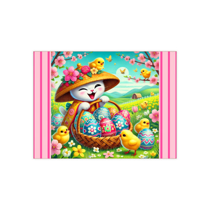 Geisha Kitten’s Easter Delight Ceramic Tile